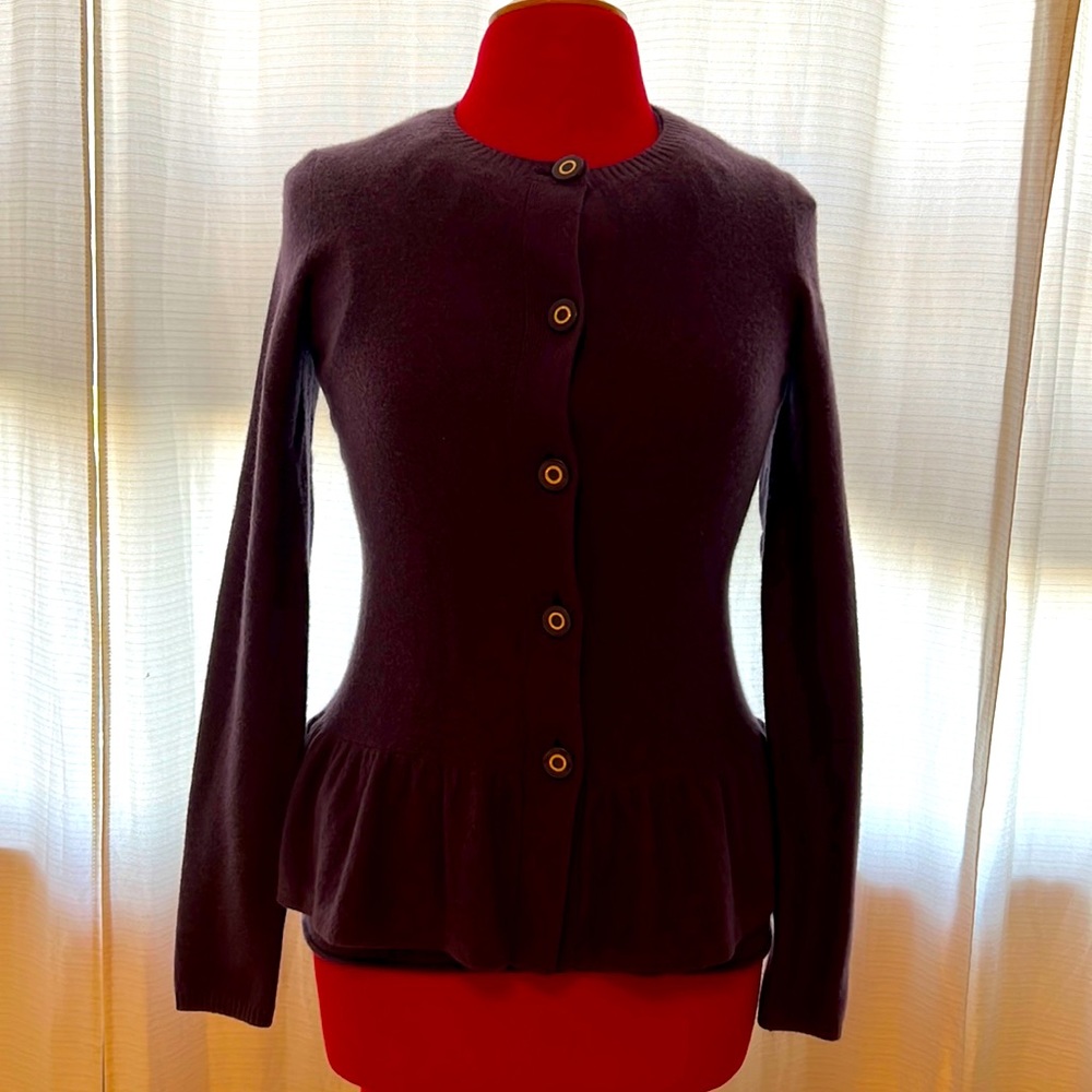 Tory Burch purple cashmere sweater